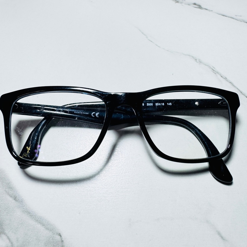 Ray-Ban RB 5279 2000 Black Square Eyeglasses Frames 53-18-145
